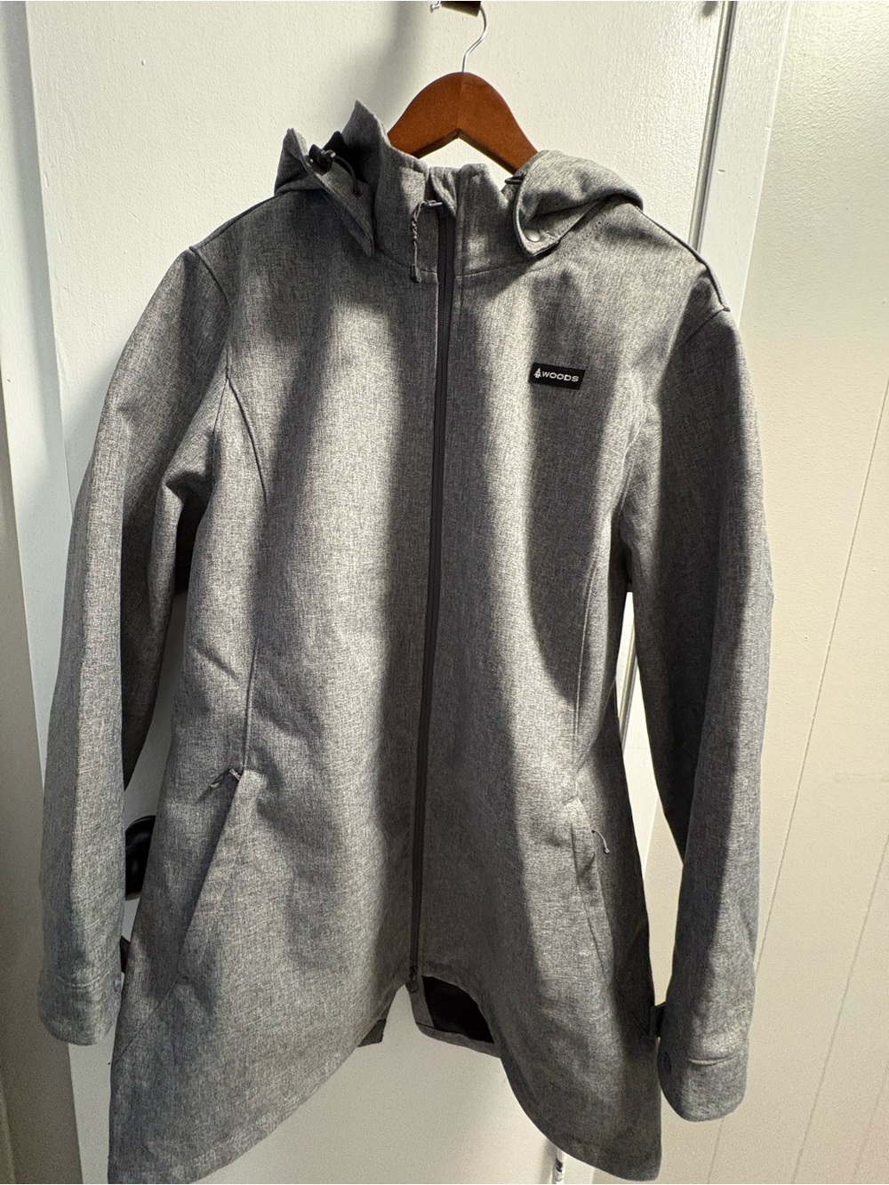 Woods Gray Hooded Utility Softshell Jacket